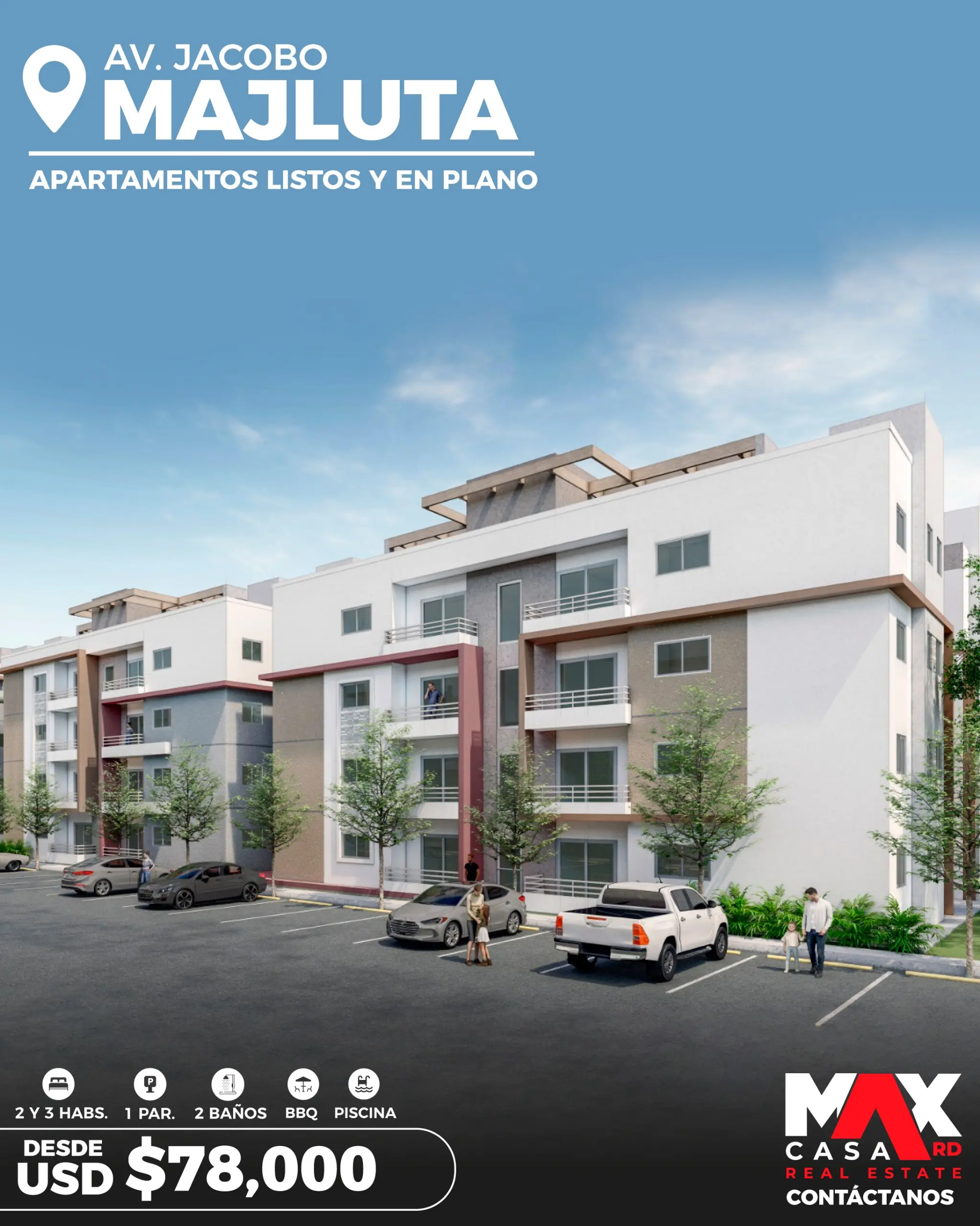 📌 APARTAMENTOS EN JACOBO MAJLUTA – LISTOS Y EN PLANO