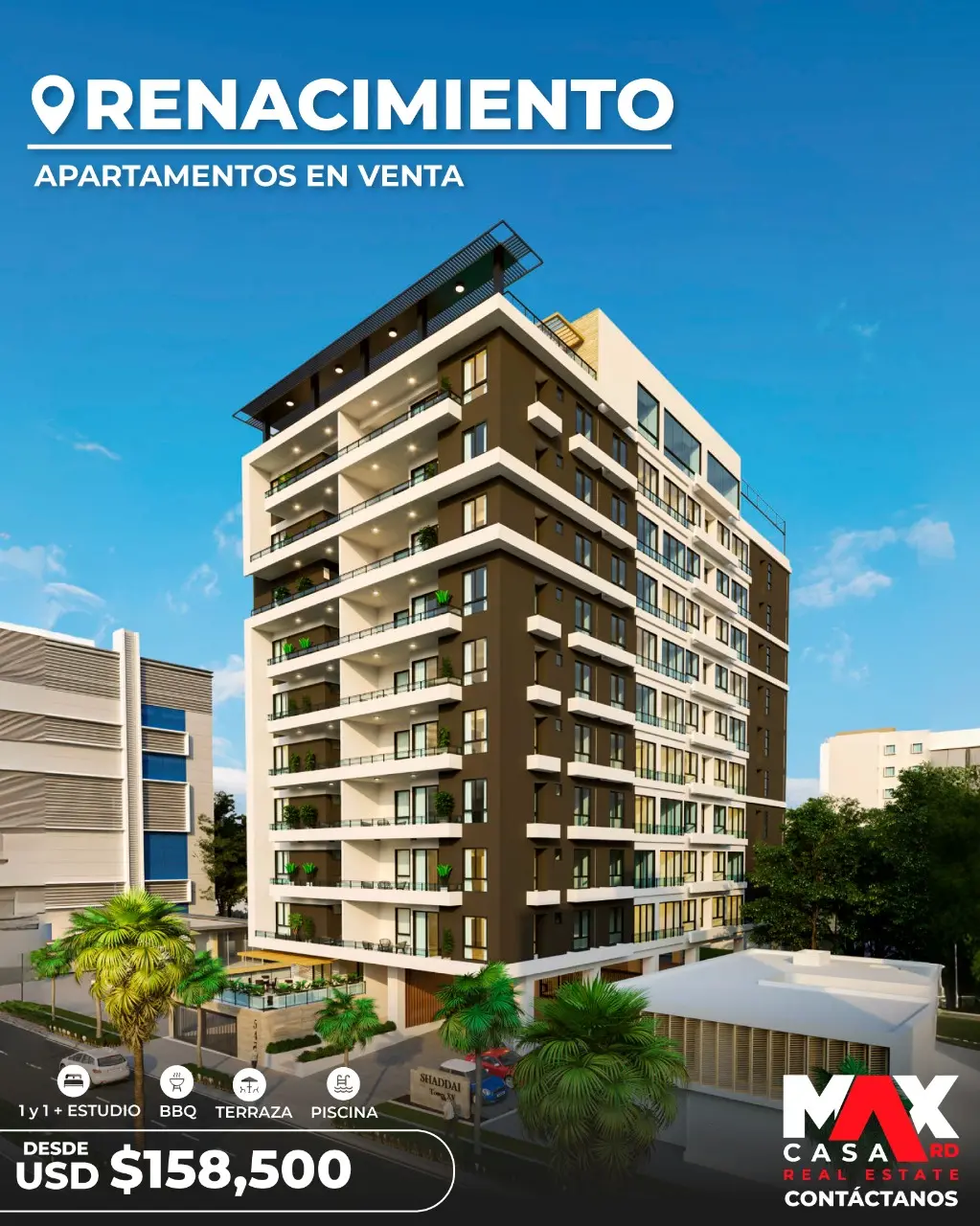 🏙️ Shaddai Tower XV – Apartamentos de Lujo en El Renacimiento